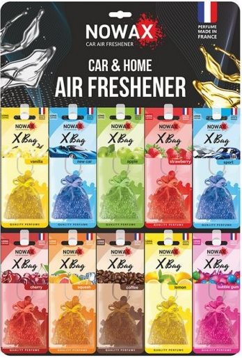 Nowax X Bag Assorted Sachet Car Air Freshener, 20 g (Price per 1 pc)