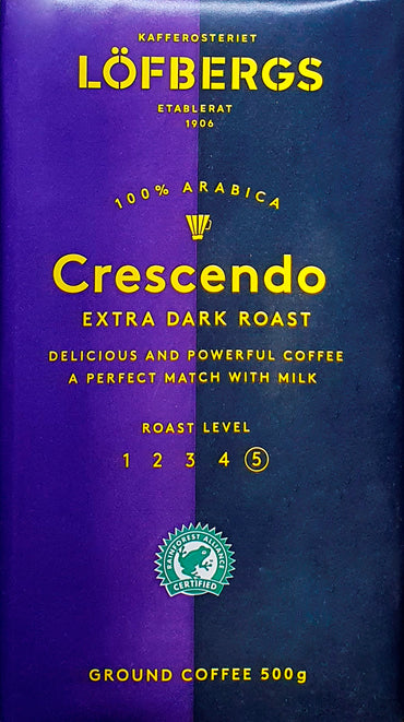 Löfbergs Crescendo Extra Dark Roast Ground Coffee, 500 g - Image 2