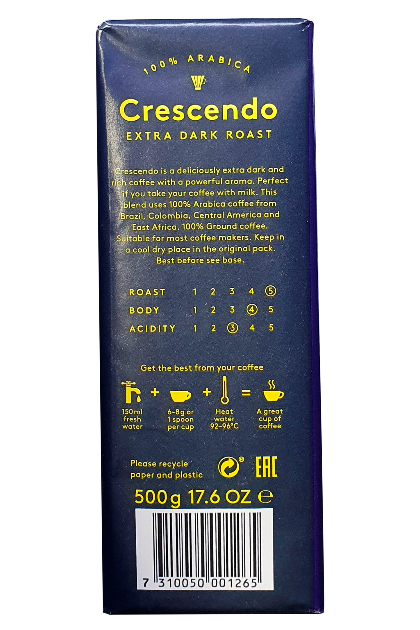 Löfbergs Crescendo Extra Dark Roast Ground Coffee, 500 g - Image 3