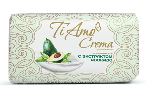Ti Amo Crema Avocado Extract Cosmetic Bar Soap, 140 g