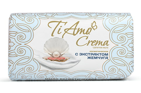 Ti Amo Crema Pearl Extract Cosmetic Bar Soap, 140 g