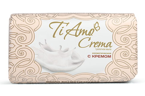Ti Amo Crema Cream Cosmetic Bar Soap, 140 g