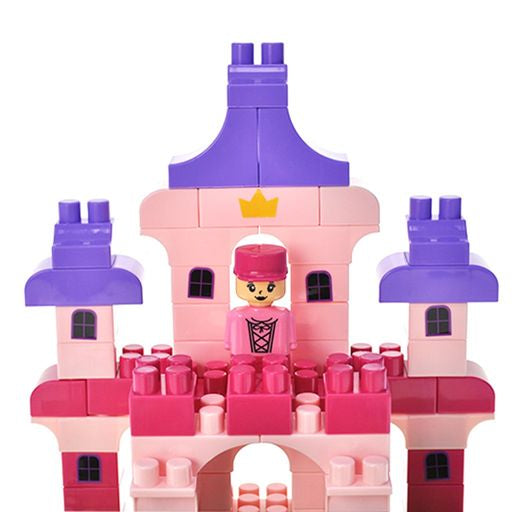 Blocks&Steps QB300-004 3-in-1 Princess Castle Building Set, 74 pcs - Image 3