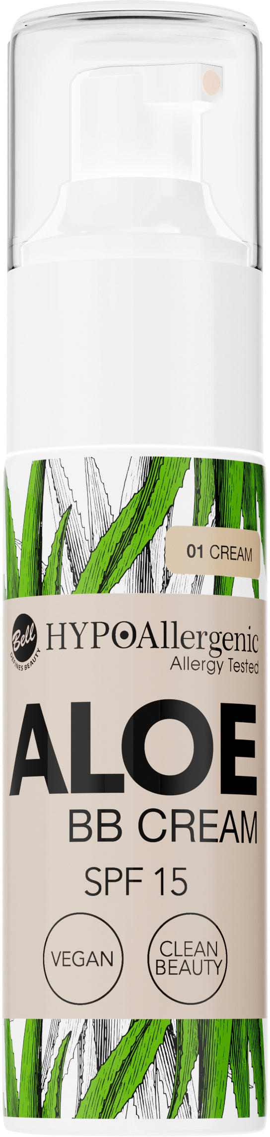 Bell Hypoallergenic Aloe SPF 15 BB Cream 01 Cream, 20 g