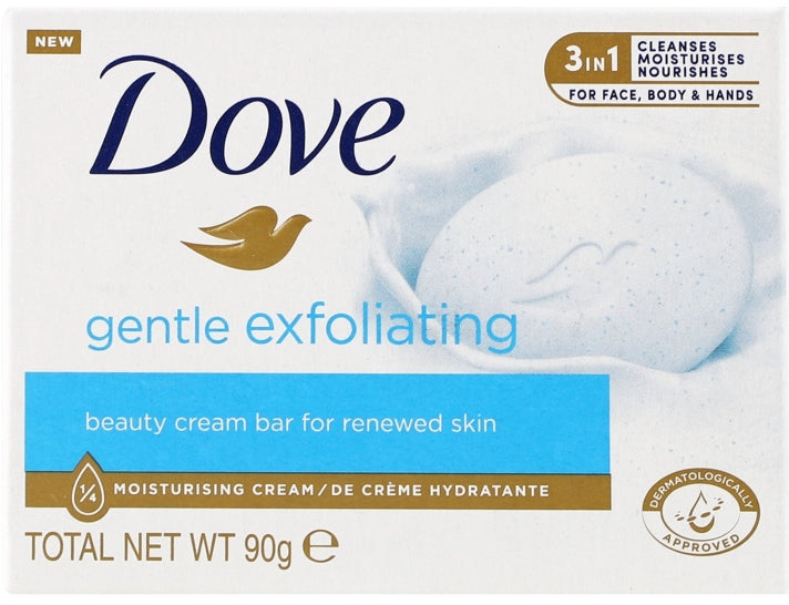 Dove Gentle Exfoliating Bar Soap, 90 g