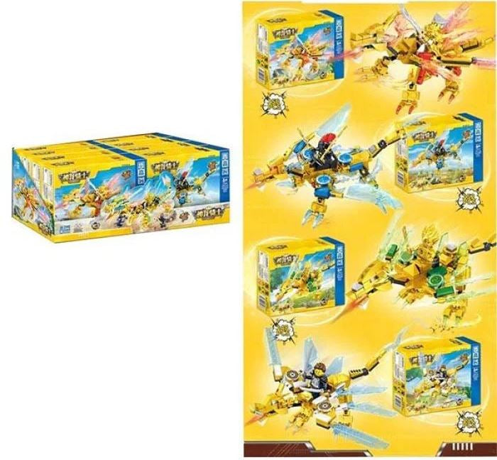 Dragon Knight 932006 4-in-1 Building Set, Assorted Designs