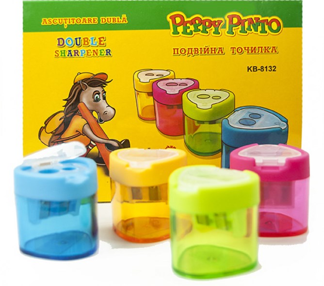Peppy Pinto 8132 Double Plastic Pencil Sharpener