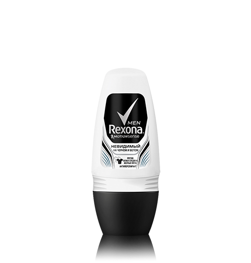 Rexona Invisible Black & White Men's Roll-On Deodorant, 50 mL