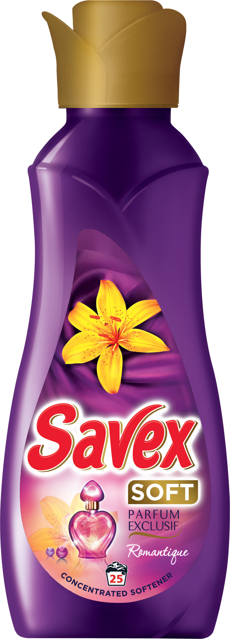 Savex Soft Romantique Fabric Softener, 900 mL