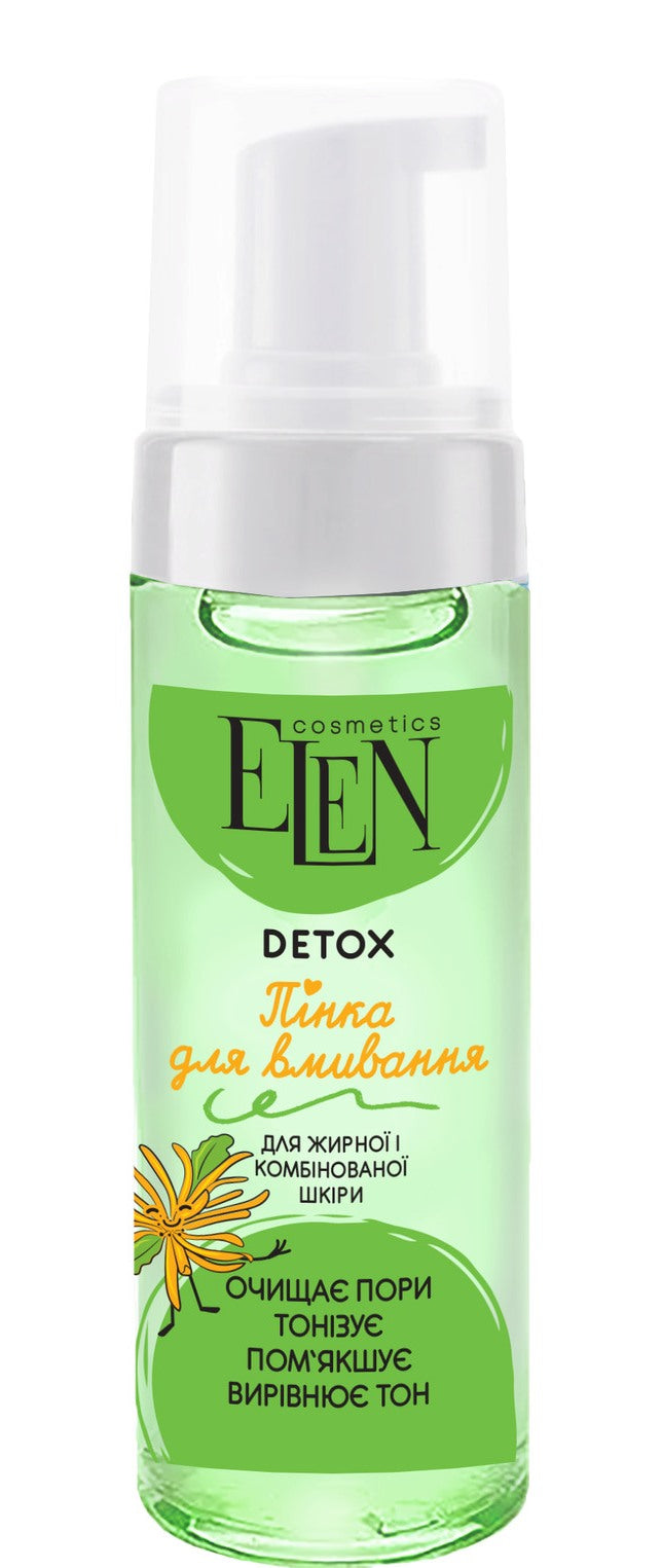 Elen Detox Face Wash Foam for Oily & Combination Skin, 150 mL